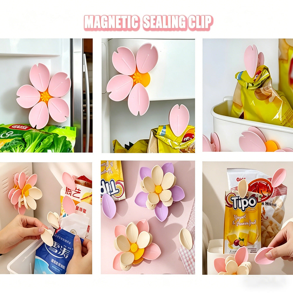 🌸Cherry blossom pattern magnetic decorative refrigerator magnets & packaging clips