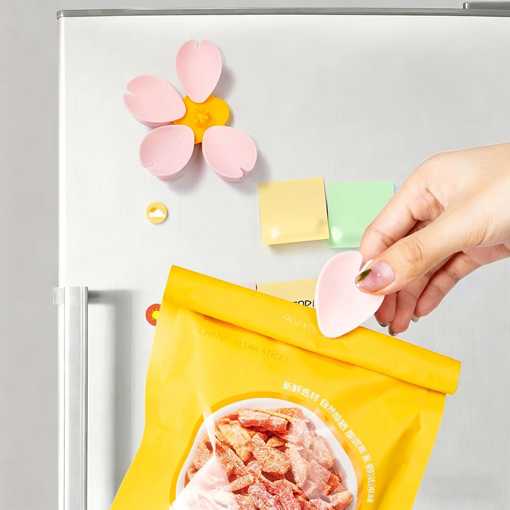 🌸Cherry blossom pattern magnetic decorative refrigerator magnets & packaging clips