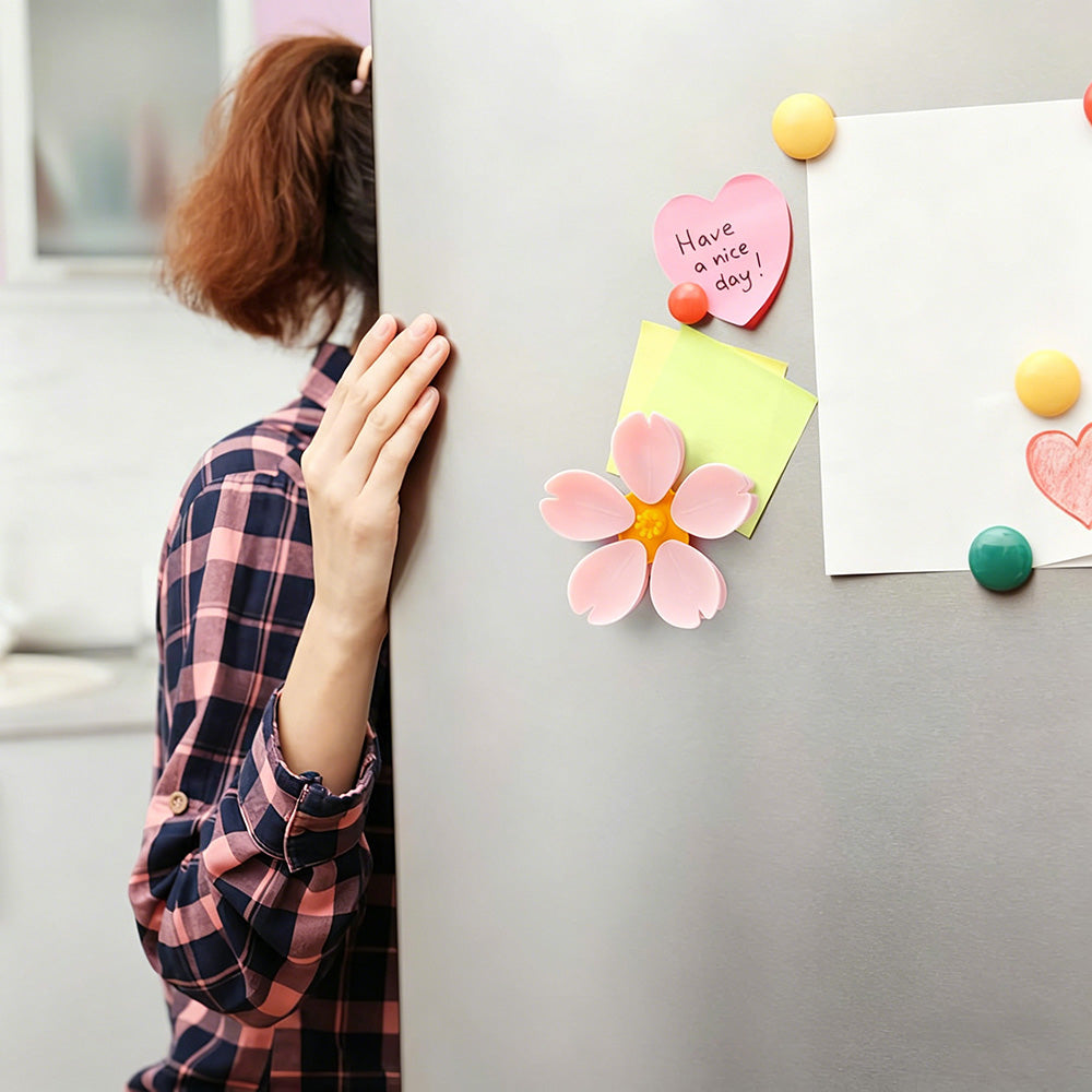 🌸Cherry blossom pattern magnetic decorative refrigerator magnets & packaging clips