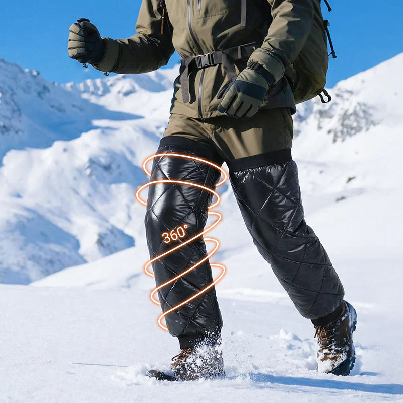 Waterdichte, Met Fleece Gevoerde Beenwarmers Met Ritssluiting