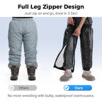 Waterdichte, Met Fleece Gevoerde Beenwarmers Met Ritssluiting