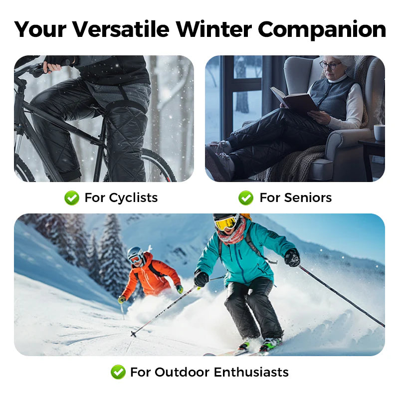 Waterdichte, Met Fleece Gevoerde Beenwarmers Met Ritssluiting