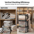 💖 Transparent, large-capacity book storage bag – dustproof and moisture-proof