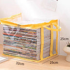 💖 Transparent, large-capacity book storage bag – dustproof and moisture-proof