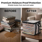 💖 Transparent, large-capacity book storage bag – dustproof and moisture-proof