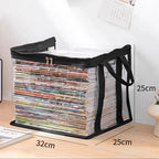 💖 Transparent, large-capacity book storage bag – dustproof and moisture-proof