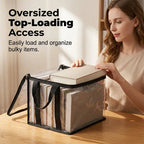 💖 Transparent, large-capacity book storage bag – dustproof and moisture-proof