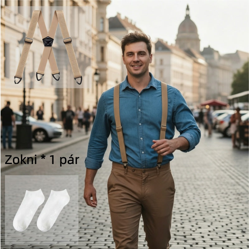 【🔥Top-Selling Products】👖Men's Work Pants with Shoulder Straps