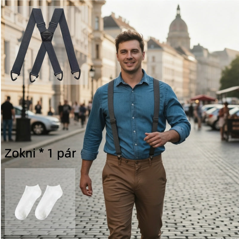 【🔥Top-Selling Products】👖Men's Work Pants with Shoulder Straps