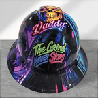 🎁Father’s Day 49% OFF - 👷‍♂️🔥 Blue Collar Daddy Hydro-Dipped Hard Hat