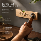 Wooden Level Bottle Opener – Gift for Dad🎁🧔