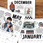 🏎️📅F1 Scrapbook Race Calendar 2026 — De ultieme wandkalender voor racefans