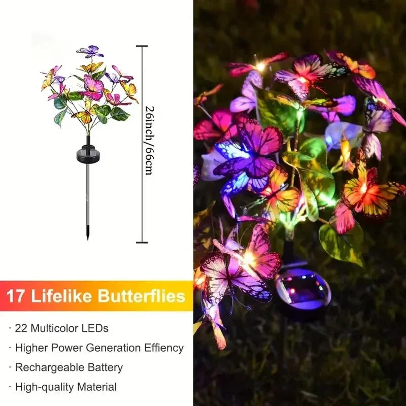 🔥2026 New Arrivals 🔥🦋Hot Sale Offers-Solar Outdoor Butterfly Lights💐