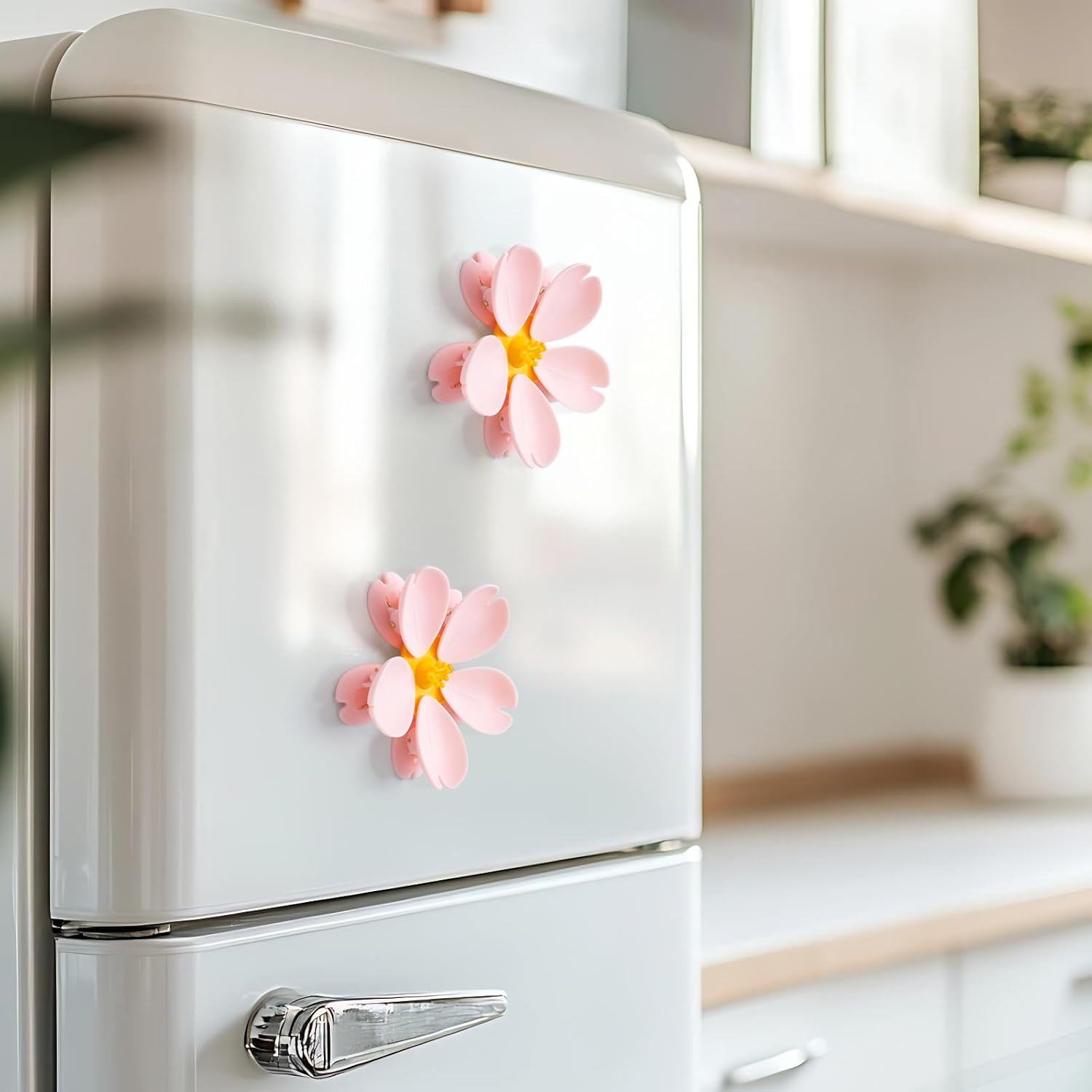 🌸Cherry blossom pattern magnetic decorative refrigerator magnets & packaging clips
