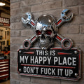 🔥Father’s Day 49% Off 💀"This Is My Happy Place" Garage Wall Sign