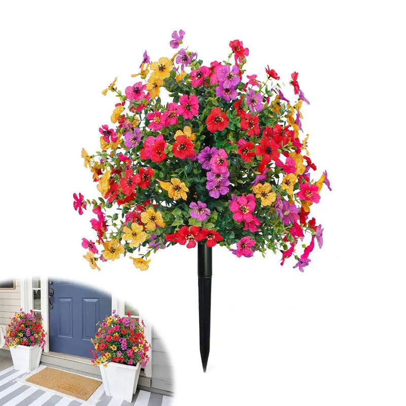 💐Artificial Eucalyptus and Violet Ground-Insert Floral Decoration