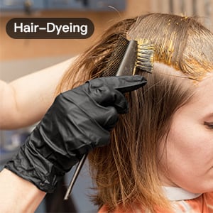 100/50 stuks zwarte nitril wegwerphandschoenen