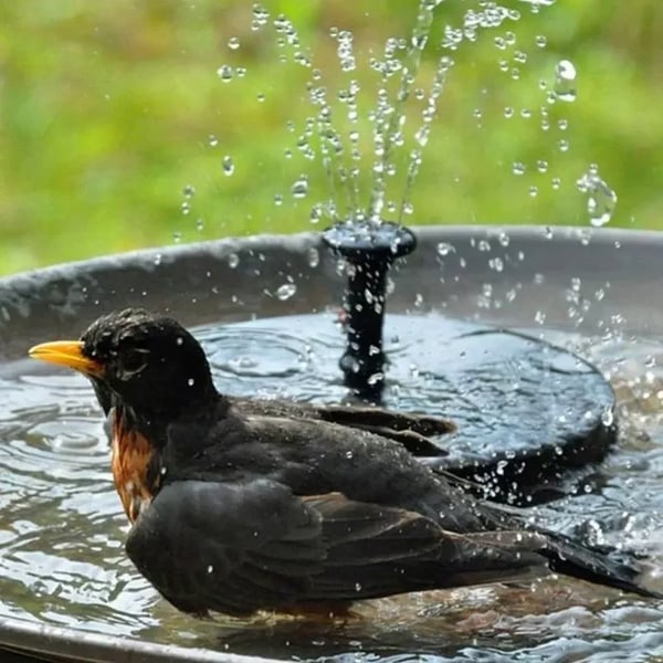 Solar-powered circular floating colored light fountain🌊