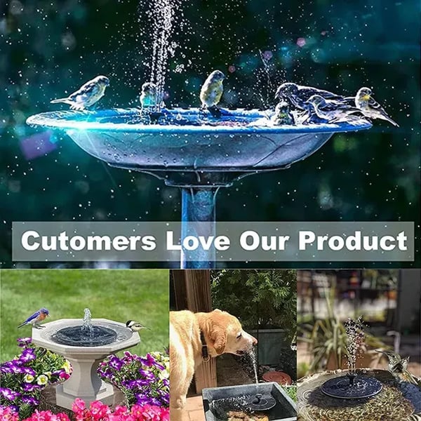 Solar-powered circular floating colored light fountain🌊