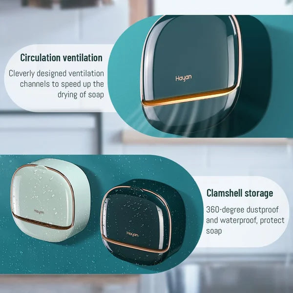 💧Waterdichte zeepbak met afvoerbakje