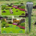 Solar-powered waterproof spiral mole drive