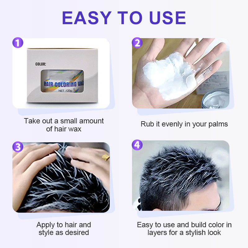 Vandaag in de aanbieding: 50% korting op 💥Tijdelijke Meerkleurige Haarverfwax