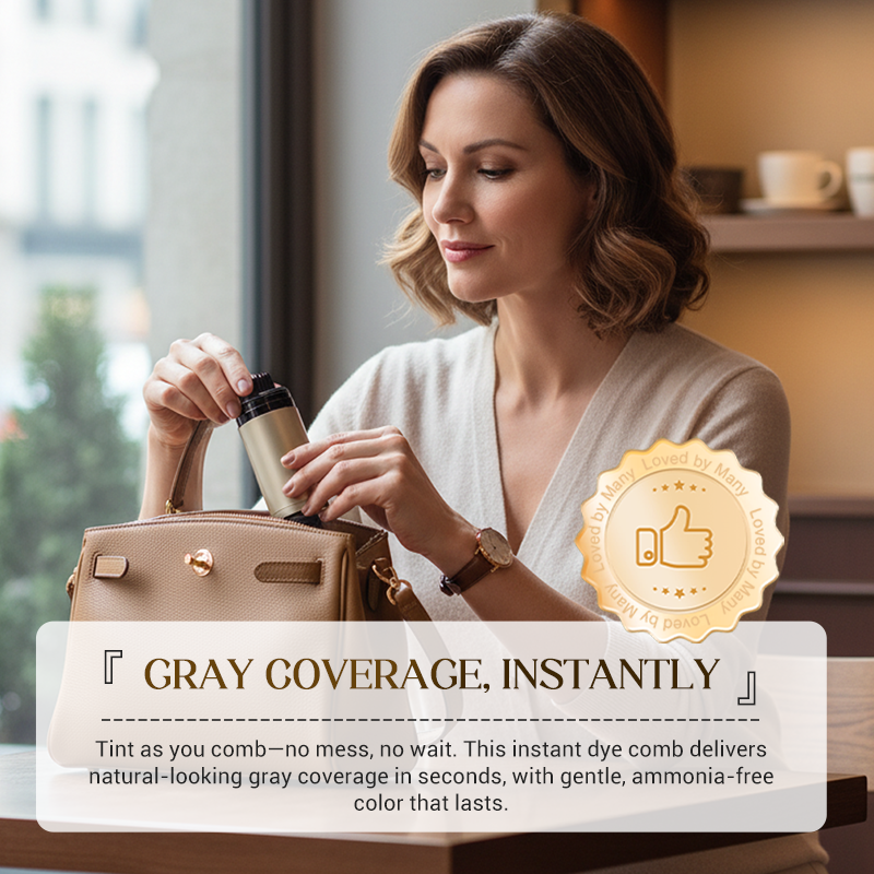 Alleen vandaag: KOOP 1 KRIJG 1 GRATIS🔥 Instant haarverfkam voor grijs haar