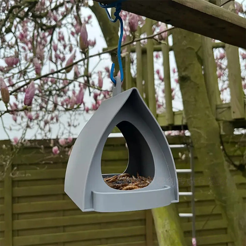 📢📢50%  KORTING !! ⏰Hangende vogelvoederbak voor in de tuin met dak🐦