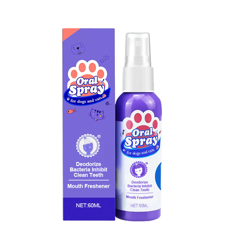 Vandaag tijdelijk💥 koop 2 en krijg 1 gratis 🐾✨Mondverzorging en reinigingsspray voor huisdieren