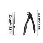 Roestvrijstalen nagelknipper met spatbescherming – Grote opening voor ingegroeide nagels en voetverzorging ✂️👣