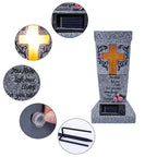 💐Solar-powered cross-shaped tombstone vase (Those we love should be remembered forever).✨