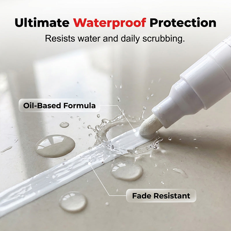 Buy 1 Get 1 Free – Waterproof & Mold-Resistant Grout Repair Pen