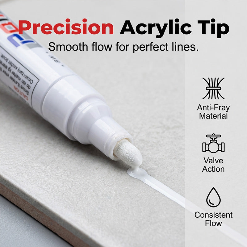 Buy 1 Get 1 Free – Waterproof & Mold-Resistant Grout Repair Pen