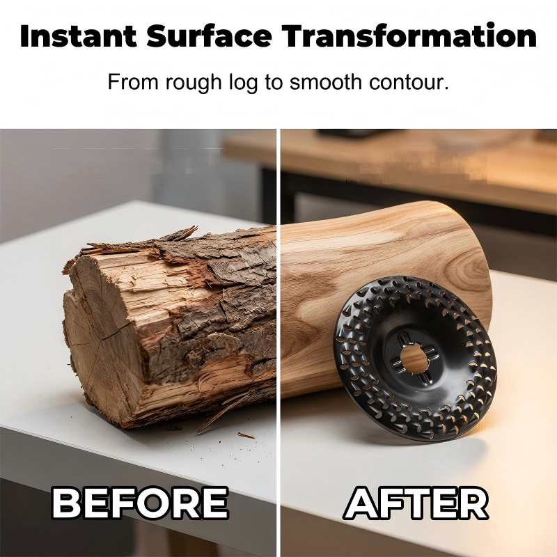 Heavy-Duty Wood Carving Disc – Angle Grinder Attachment for Shaping & Polishing