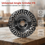 Heavy-Duty Wood Carving Disc – Angle Grinder Attachment for Shaping & Polishing